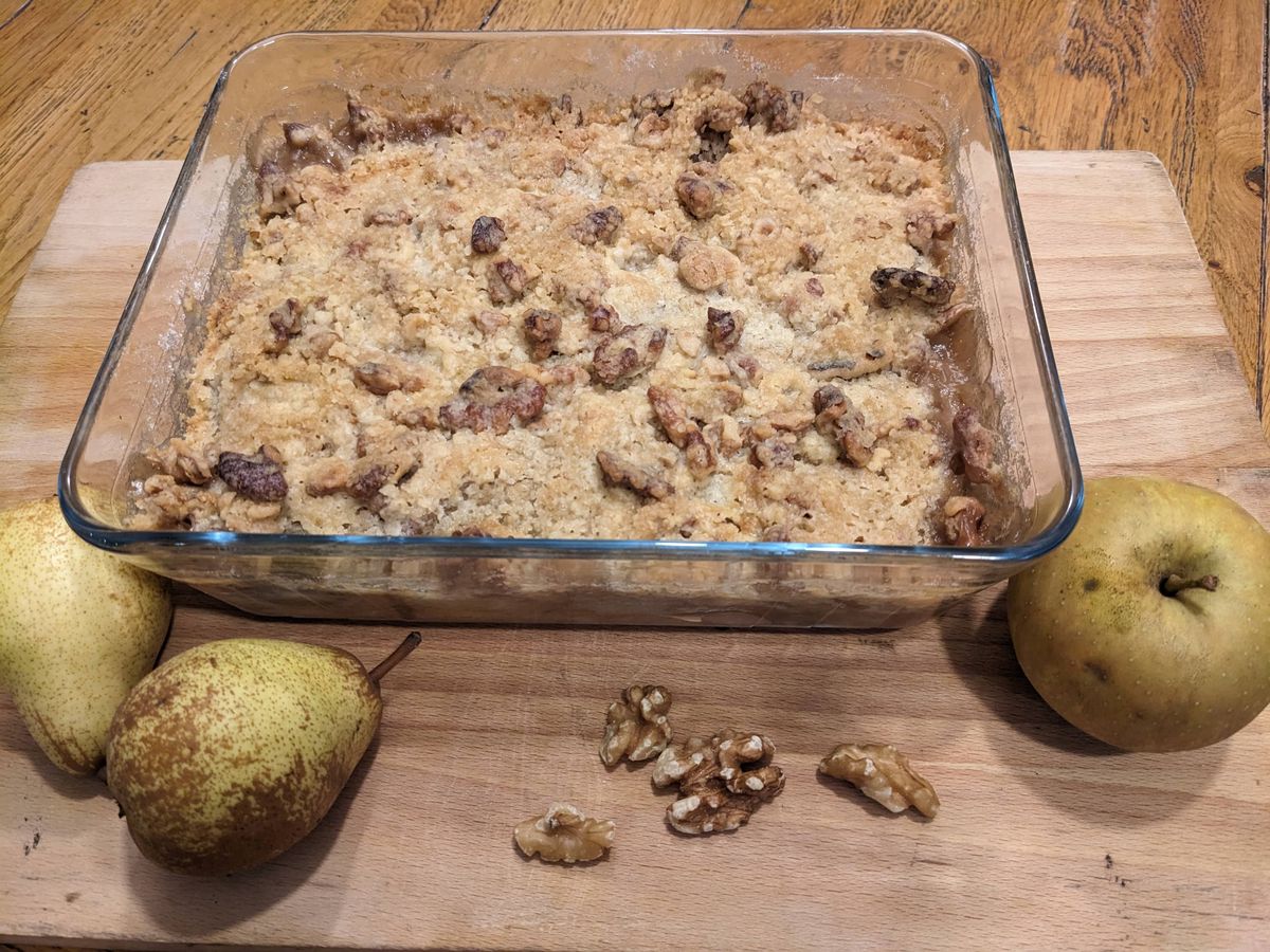 Crumble pomme-poire