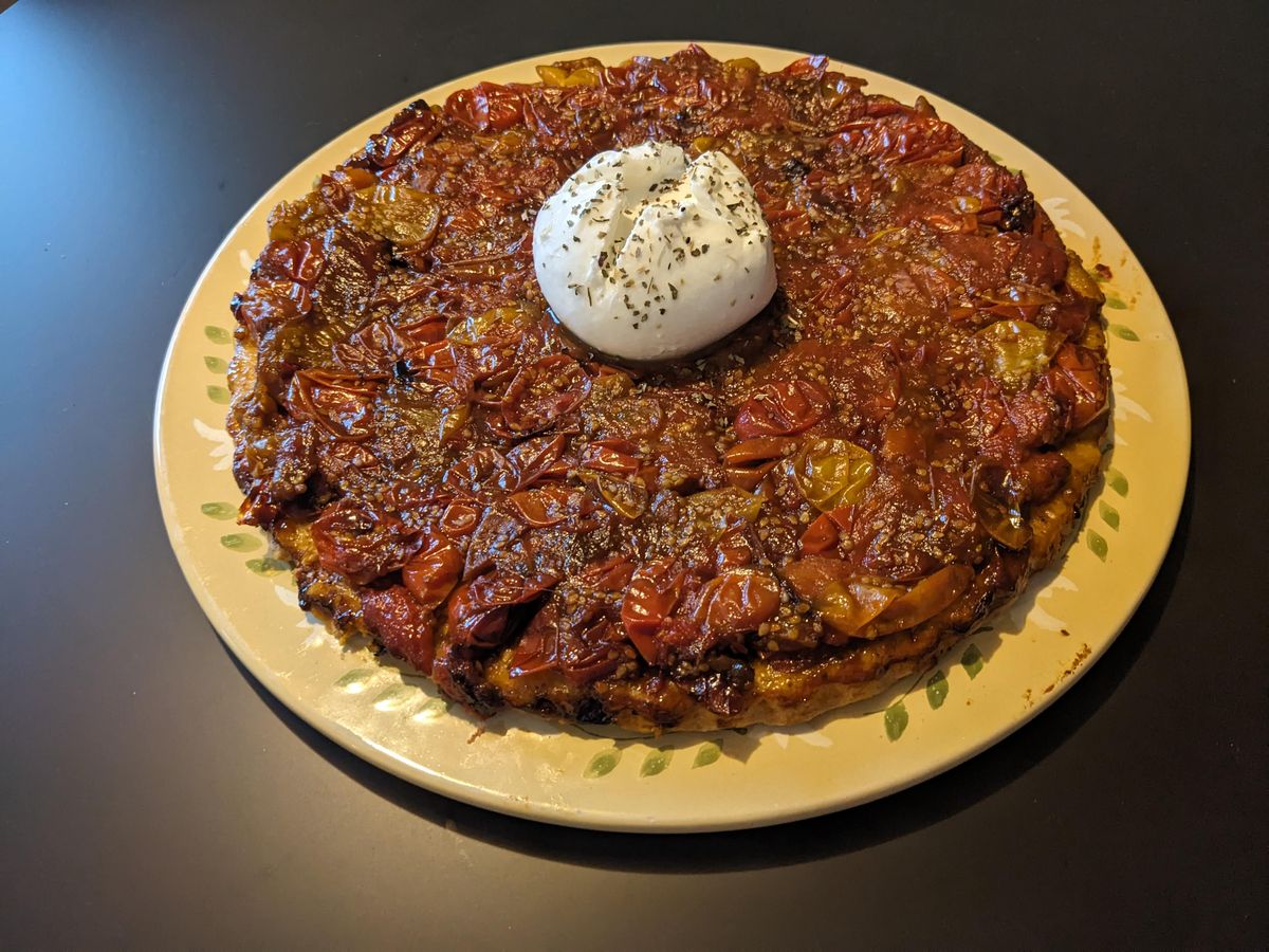 Tarte  aux tomates cerises