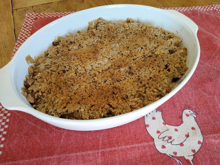 Crumble aux légumes d'antan