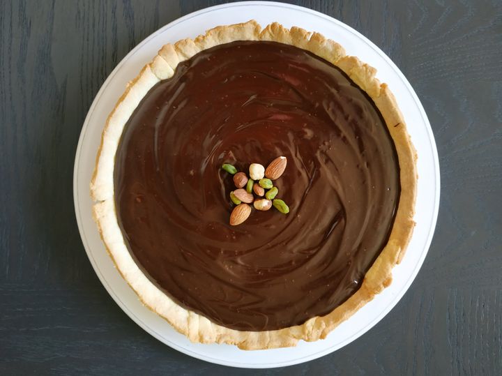 Tarte chocolat caramel beurre salé