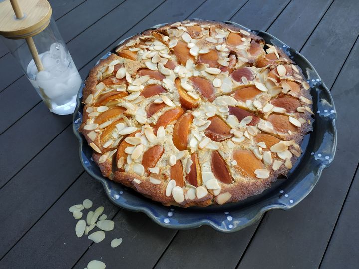Clafoutis aux abricots et amandes