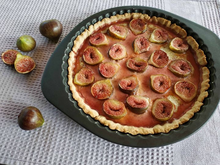 Tarte amandine aux figues